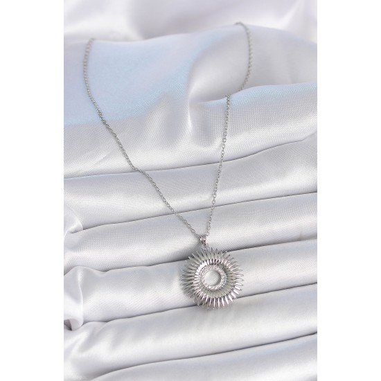 316L Çelik Gümüş Renk Zincir Zirkon Taşlı Nova Yıldız Model Kadın Kolye 316L Çelik Gümüş Renk Zincir Zirkon Taşlı Nova Yıldız Model Kadın Kolye