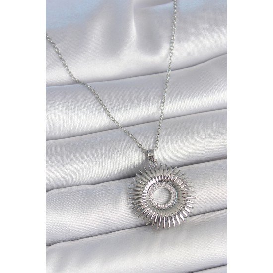 316L Çelik Gümüş Renk Zincir Zirkon Taşlı Nova Yıldız Model Kadın Kolye 316L Çelik Gümüş Renk Zincir Zirkon Taşlı Nova Yıldız Model Kadın Kolye