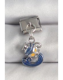 316L Çelik Gümüş Renk Sallantı Kova Burç Model Nomination Charm