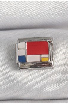 316L Çelik Gümüş Renk Karışık Renk Portre Model Nomination Charm