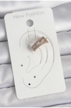 Pirinç Gold Renk Zirkon Taşlı 3'Lü Sıralı Model Kadın Kıkırdak Küpe Pirinç Gold Renk Zirkon Taşlı 3'Lü Sıralı Model Kadın Kıkırdak Küpe