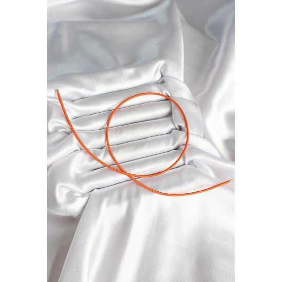 Mıknatıslı Turuncu Renk Sarmal Kadın Bileklik