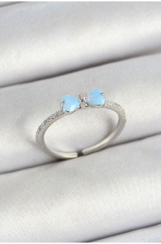 Pirinç Fiyonk Figürlü Zirkon Taşlı Gümüş Renk Ayarlanabilir Kadın Yüzük Pirinç Fiyonk Figürlü Zirkon Taşlı Gümüş Renk Ayarlanabilir Kadın Yüzük