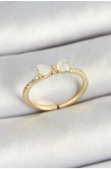 Pirinç Fiyonk Figürlü Zirkon Taşlı Gold Renk Ayarlanabilir Kadın Yüzük Pirinç Fiyonk Figürlü Zirkon Taşlı Gold Renk Ayarlanabilir Kadın Yüzük