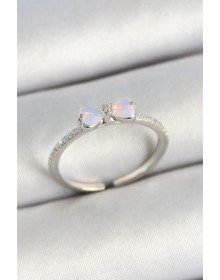 Pirinç Fiyonk Figürlü Zirkon Taşlı Gold Renk Ayarlanabilir Kadın Yüzük