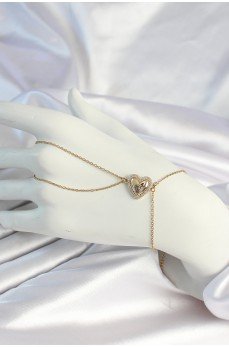 316L Çelik Zincirli Gold Renk Kalp Figürlü Şahmeran