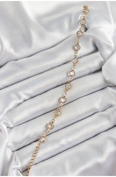 Pirinç Gold Renk Zirkon Taşlı Kadın Bileklik Pirinç Gold Renk Zirkon Taşlı Kadın Bileklik