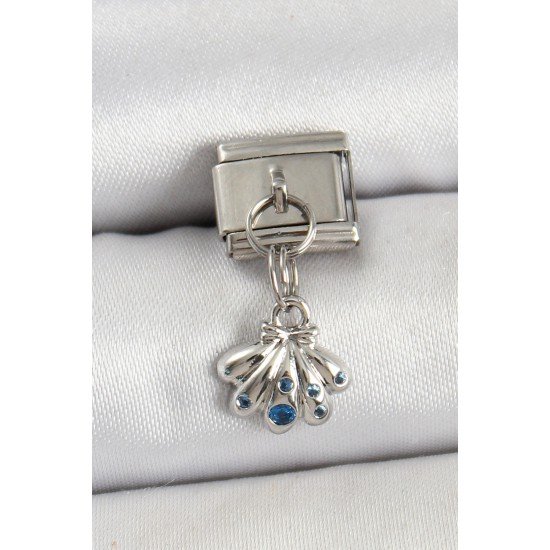 316L Çelik Sallantılı Fiyonklu Buket Model Gümüş Renk Nomination Charm 316L Çelik Sallantılı Fiyonklu Buket Model Gümüş Renk Nomination Charm