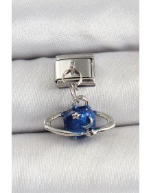 316L Çelik Sallantılı Satürn Model Gümüş Renk Nomination Charm