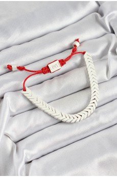 Pirinç Asansörlü Beyaz Juju Kadın Bileklik