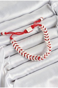 Pirinç Asansörlü Kırmızı Beyaz Juju Kadın Bileklik