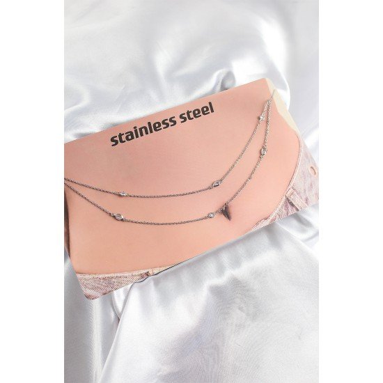 Kadın Jarse Jüpon Beyaz 11003B