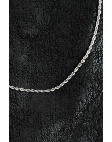 316L Çelik Halat Zincir Model Gümüş Renk Erkek Kolye