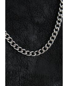 316L Çelik Klasik Zincir Model Gümüş Renk Erkek Kolye