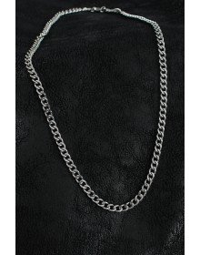 316L Çelik Klasik Zincir Model Gümüş Renk Erkek Kolye