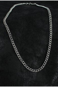 316L Çelik Klasik Zincir Model Gümüş Renk Erkek Kolye
