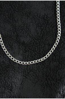 316L Çelik İnce Klasik Zincir Model Gümüş Renk Erkek Kolye