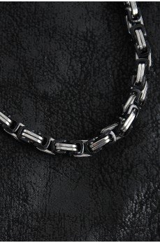 316L Çelik Kral Zincir Model Gümüş Renk Erkek Kolye