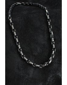 316L Çelik Kral Zincir Model Gümüş Renk Erkek Kolye