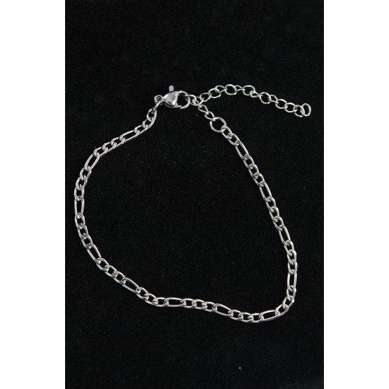 316L Çelik Figaro Model Gümüş Renk Erkek Bileklik 316L Çelik Figaro Model Gümüş Renk Erkek Bileklik