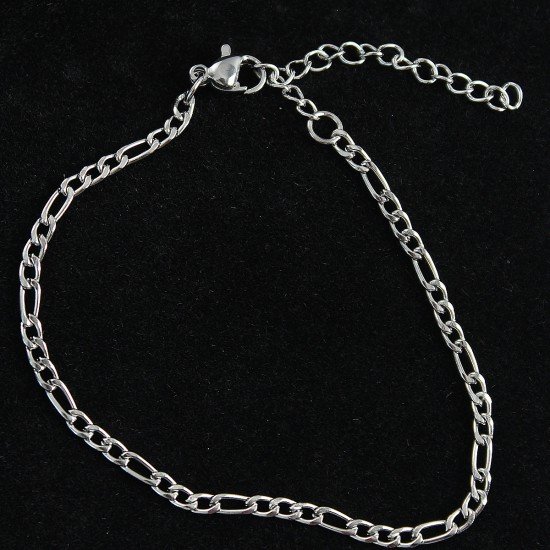 316L Çelik Figaro Model Gümüş Renk Erkek Bileklik 316L Çelik Figaro Model Gümüş Renk Erkek Bileklik