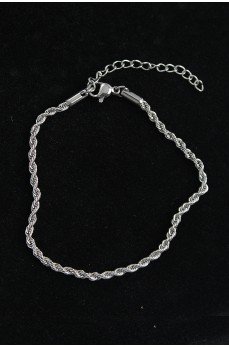 316L Çelik Burgu Model Gümüş Renk Erkek Bileklik 316L Çelik Burgu Model Gümüş Renk Erkek Bileklik