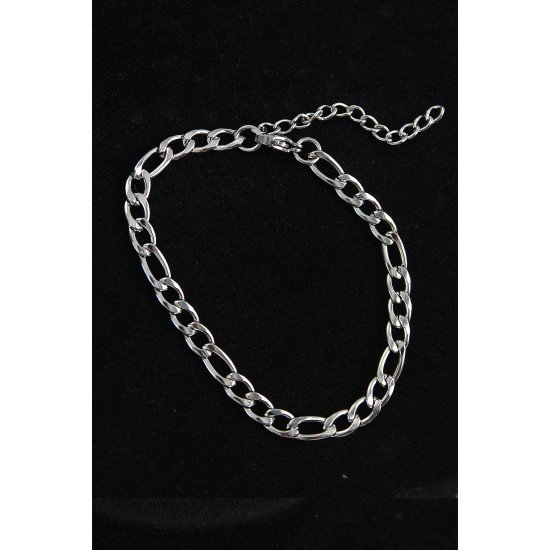 316L Çelik Klasik Model Gümüş Renk Erkek Bileklik