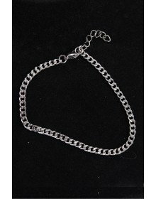 316L Çelik İnce Klasik Model Gümüş Renk Erkek Bileklik