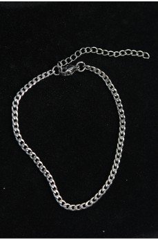 316L Çelik İnce Klasik Model Gümüş Renk Erkek Bileklik