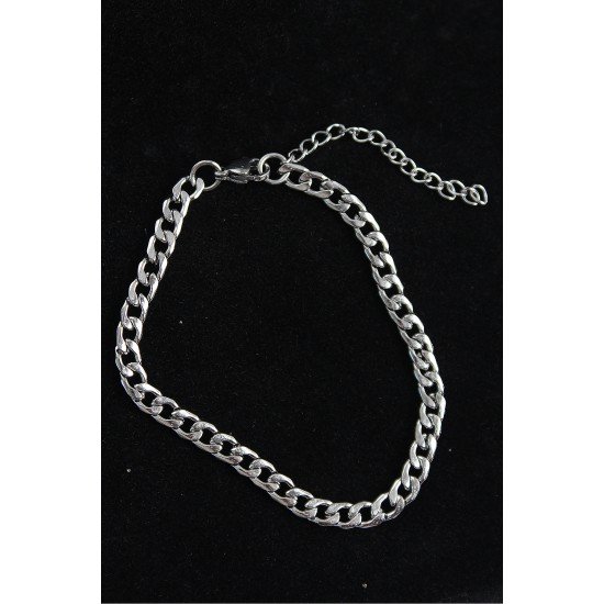 316L Çelik Klasik Model Gümüş Renk Erkek Bileklik 316L Çelik Klasik Model Gümüş Renk Erkek Bileklik