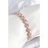 Pirinç Pembe Zirkon Taşlı Daire Baget Model Gold Renk VIP Seri Kadın Bileklik