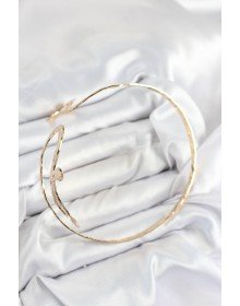 Pirinç Yılan Model Gold Renk Kadın Pazu Bileklik