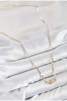 Pirinç Zirkon Taşlı Tifany Model Ezme Zincir Gold Renk Kadın Kolye Pirinç Zirkon Taşlı Tifany Model Ezme Zincir Gold Renk Kadın Kolye