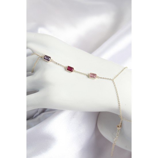 Pirinç Renkli Zirkon Taşlı Dikdörtgen Model Gold Renk Kadın Şahmeran Pirinç Renkli Zirkon Taşlı Dikdörtgen Model Gold Renk Kadın Şahmeran