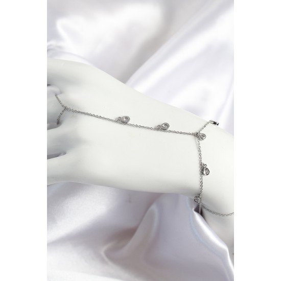 Pirinç Zirkon Taşlı Sallantılı Damla Model Gümüş Renk Kadın Şahmeran Pirinç Zirkon Taşlı Sallantılı Damla Model Gümüş Renk Kadın Şahmeran