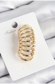 Pirinç Yay Model Gold Renk Sağ Kıkırdak Küpe