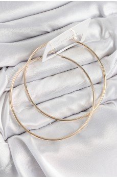 Pirinç Halka Model Gold Renk Kadın Küpe