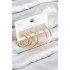 Pirinç Halka Model Gold Renk Kadın Set Küpe