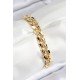 VIP Pirinç Zirkon Taşlı Klasik Zincir Model Gold Renk Kadın Bileklik