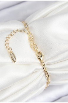 Pirinç Zirkon Taşlı İncili İstiridye Model Gold Renk Kadın Bileklik