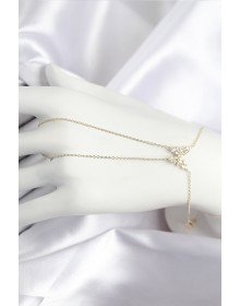Pirinç Zirkon Taşlı Kelebek Model Gold Renk Şahmeran