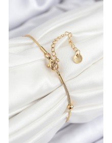 316L Çelik Topcuk Model Gold Renk Kadın Bileklik