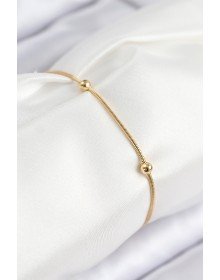 316L Çelik Topcuk Model Gold Renk Kadın Bileklik