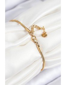 316L Çelik Göz Charm Model Gold Renk Kadın Bileklik