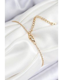 316L Çelik Nazar Boncuğu Model Gold Renk Kadın Bileklik