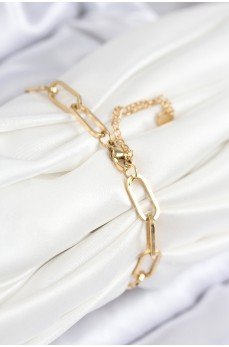 316L Çelik Nazar Boncuğu Ve Zirkon Taşlı Kalp Model Gold Renk Kadın Bileklik