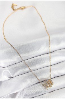 316L Çelik Zirkon Taşlı Sarmal Model Gold Renk Kadın Kolye 316L Çelik Zirkon Taşlı Sarmal Model Gold Renk Kadın Kolye