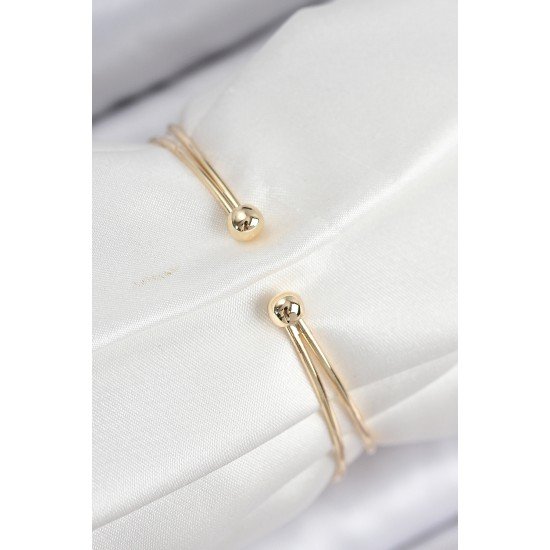 Pirinç Zirkon Taşlı Kalp Model Gold Renk Kadın Bileklik Pirinç Zirkon Taşlı Kalp Model Gold Renk Kadın Bileklik