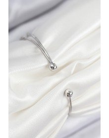 Pirinç Zirkon Taşlı Yıldız Model Gümüş Renk Kadın Bileklik