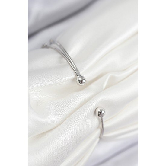 Pirinç Zirkon Taşlı Yonca Model Gümüş Renk Kadın Bileklik Pirinç Zirkon Taşlı Yonca Model Gümüş Renk Kadın Bileklik